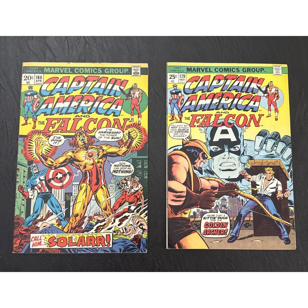Captain America #160 & 179 , 1973-1974 Fine Condition
